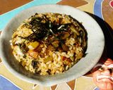低カロリー♪お麩と野沢菜のチャーハン作り方5写真
