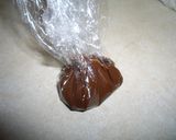 ラップで即席チョコペン！作り方2写真