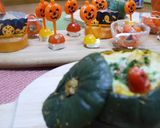 坊ちゃんかぼちゃのハロウィンチーズ焼き作り方17写真