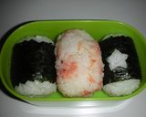 変わりおにぎり＆ちょっぴり豪華う巻き弁当作り方1写真