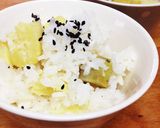 お芋たっぷり♡さつまいもごはん作り方3写真