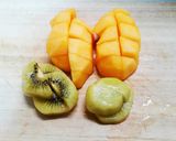 柿とキウイのマリネ…そしてリコッタ。作り方1写真