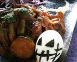 ハロウィン★ドクロ茹で卵作り方1写真