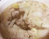 やわらか大根と豚肉の和風スープ作り方5写真