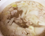 やわらか大根と豚肉の和風スープ作り方5写真