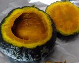 ハロウィン簡単リゾットinかぼちゃの器　作り方3写真