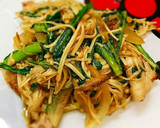 簡単美味しい♪エノキと春菊の白だし炒め作り方1写真