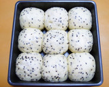 卵と牛乳♪黒ごまさつまいも★ちぎりパン作り方18写真