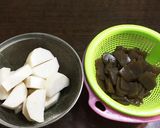 圧力鍋で☆我が家のどて煮｛豚ボイルもつ｝作り方1写真