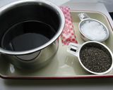 スーパーフード　チアシードグレープゼリー作り方1写真