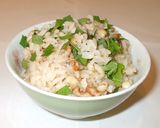 はと麦ご飯♪簡単！まぜて炊くだけ！紫蘇入作り方4写真