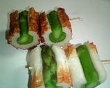 アスパラちくわのパン粉焼き(^o^)b作り方3写真