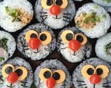 簡単！キャラ弁にも＊ドラえもん巻き寿司作り方10写真