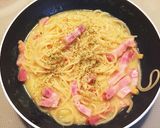 コーンスープの素でワンポットパスタ！作り方4写真