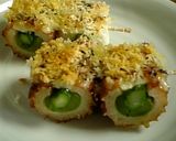 アスパラちくわのパン粉焼き(^o^)b作り方5写真