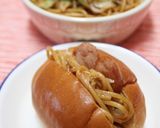 ワンポットパスタ＊焼きそば風～焼きスパ作り方4写真