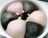 ジブリ❋坊ねずみとカオナシちぎりパン作り方5写真