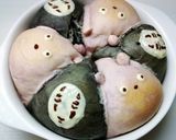 ジブリ❋坊ねずみとカオナシちぎりパン作り方7写真