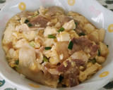 豚と豆腐と卵で♪シャア専用『赤』の他人丼作り方3写真