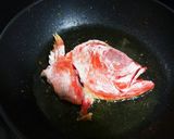 金目鯛あらの煮付け サフラン風味作り方2写真