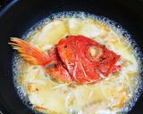 金目鯛あらの煮付け サフラン風味作り方7写真
