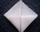 シュウマイ折り紙☆かぶと揚げ♪作り方4写真