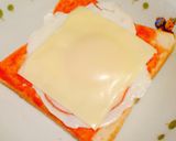 卵とハムのホットサンド作り方3写真