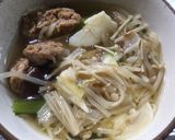 あっさりタラと大豆の団子鍋作り方2写真