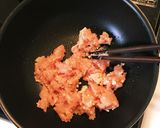 時短 豚ひき肉と白菜のどんぶり作り方1写真