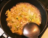 時短 豚ひき肉と白菜のどんぶり作り方4写真