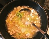 時短 豚ひき肉と白菜のどんぶり作り方5写真