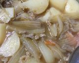 簡単豚肉でお出汁のきいたあっさり肉じゃが作り方9写真