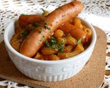 ✜ミートソースパスタのココットカマン✜作り方4写真