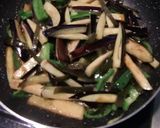 湯豆腐の昆布を、ナスとピーマンでリメイク作り方6写真