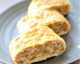 糖質オフ♪舞茸と大豆のお肉そぼろの卵焼き作り方4写真