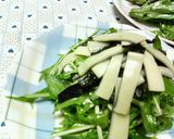 すぐできて好評♪水菜の☆海苔チーズサラダ作り方6写真