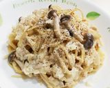 簡単❤かぼちゃとベーコンのクリームパスタ作り方15写真
