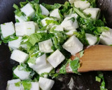 はんぺんとかぶの葉激ウママヨ炒め作り方3写真