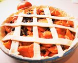 柿大量消費!persimmons pie作り方5写真