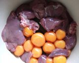 鶏のきんかんとレバーの煮からめ作り方2写真