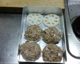 大豆のお肉(ミンチ)のレンコンバーグ作り方3写真