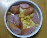 ウインナーとコーン★ココットカマン作り方2写真