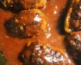 煮込みピーマンの肉詰め作り方6写真