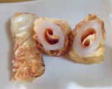 お弁当に!竹輪にチーズケチャップ詰め天作り方2写真