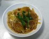 大豆のお肉でガッツリかつとじ作り方9写真