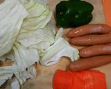 冷蔵庫の余り物で炒飯！作り方1写真