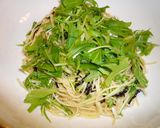 明太子・水菜・塩昆布のあっさりサラスパ作り方4写真