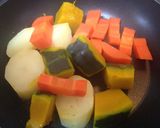 我が家の彩り焼き野菜サラダ作り方4写真