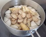 残り野菜で♡体も温まる♡焼き鮭の粕汁作り方2写真
