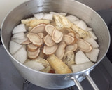残り野菜で♡体も温まる♡焼き鮭の粕汁作り方2写真